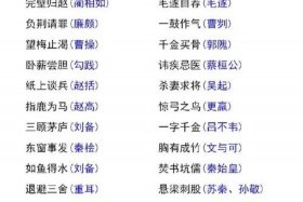 历史人物的成语大全 - 历史人物的成语有哪些？