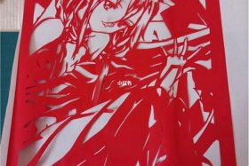 剪纸图片人物素材，剪纸图片可爱动漫人物