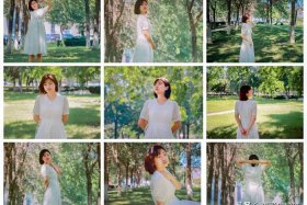 模仿拍照姿势的照片 模仿相片儿的照片