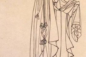 中国古代人物白描画，中国古代人物白描速写