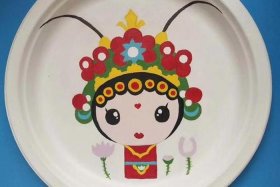 纸盘画中国历史人物图片 纸盘画的图片