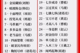 猜中国历史及历史人物、猜中国历史及历史人物的成语