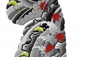 中国半甲纹身图案大全图片；半甲纹身图案大全图片最新