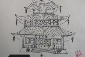 怎么画中国历史建筑物（如何画中国建筑）