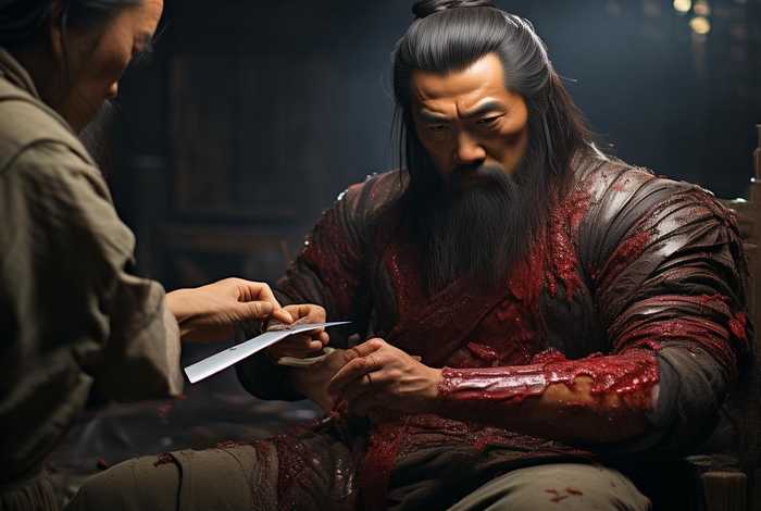 关公刮骨疗伤的故事（关公刮骨疗伤的故事视频）