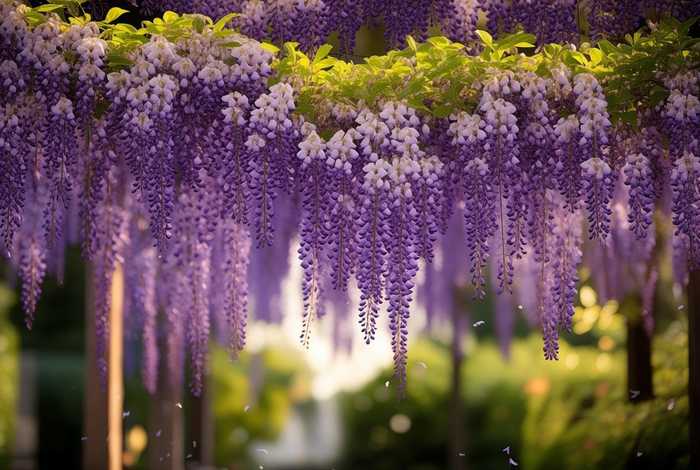 《紫藤花》 紫藤花的花语和寓意