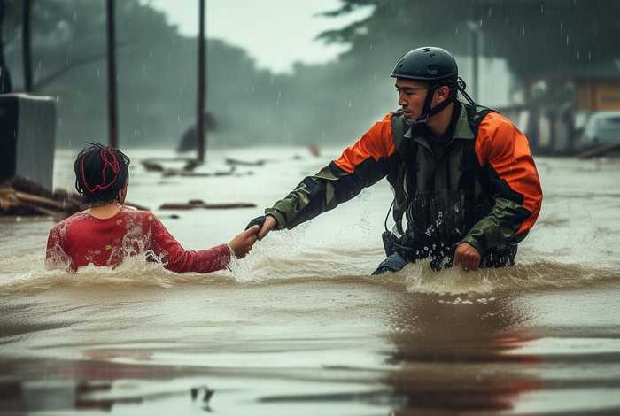 洪水中民兵救人的故事 洪水中民兵救人的故事视频