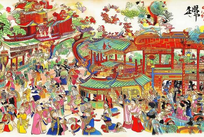 民间故事年画图片 民间故事年画图片大全 民间故事年画图片 民间故事年画图片大全