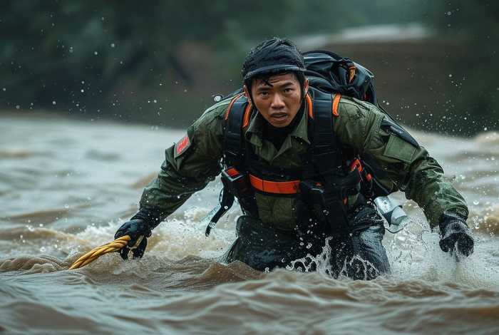 洪水中民兵救人的故事 洪水中民兵救人的故事视频