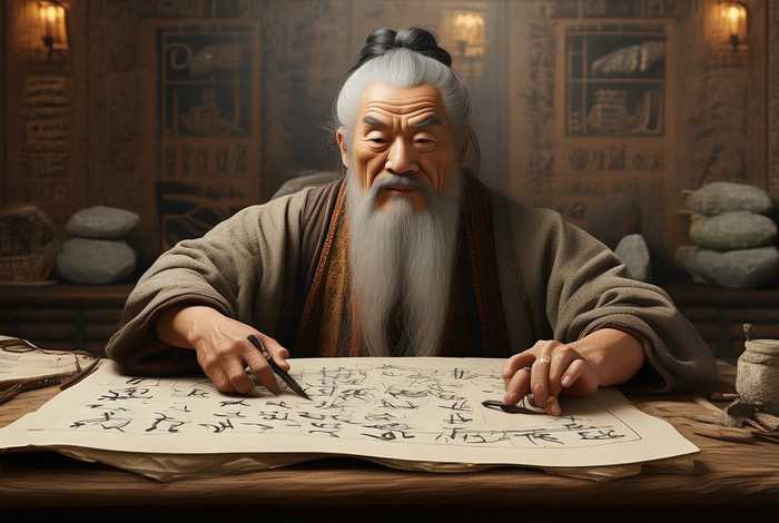 仓颉造字的故事文字；仓颉造字的故事文字图片