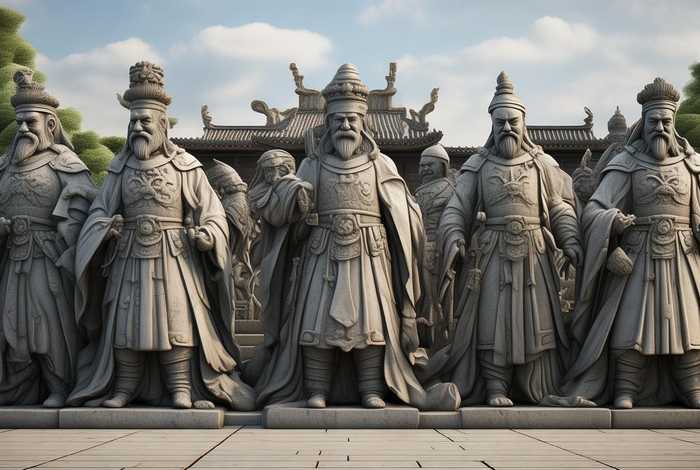 历代诸侯 历代诸侯王雕像图片 历代诸侯 历代诸侯王雕像图片