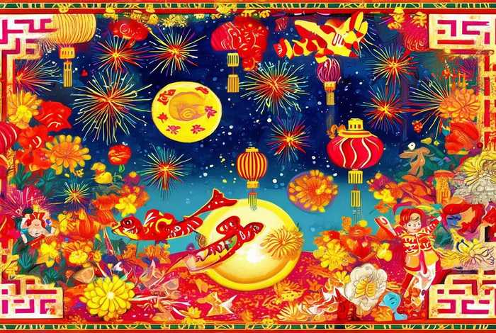 彩绘中国年手抄报 - 绘制中国年手抄报