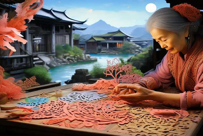 剪纸来历传说故事，剪纸来历传说故事视频