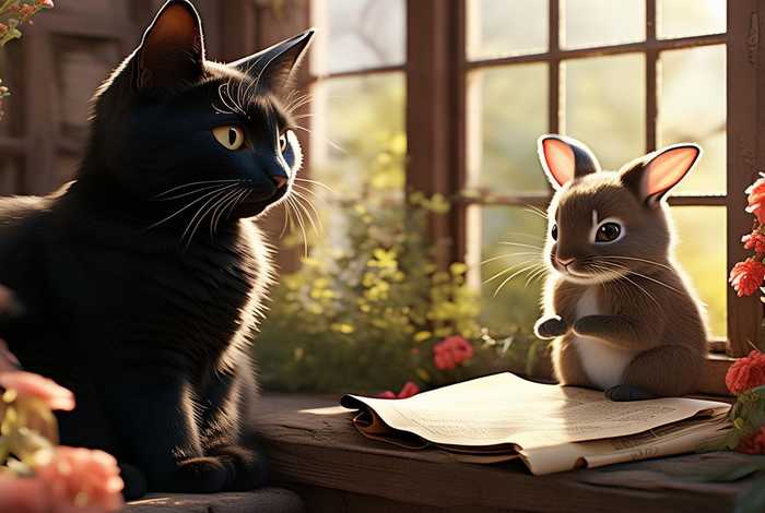 猫小帅故事爱屋及乌 - 兔小贝成语故事爱屋及乌