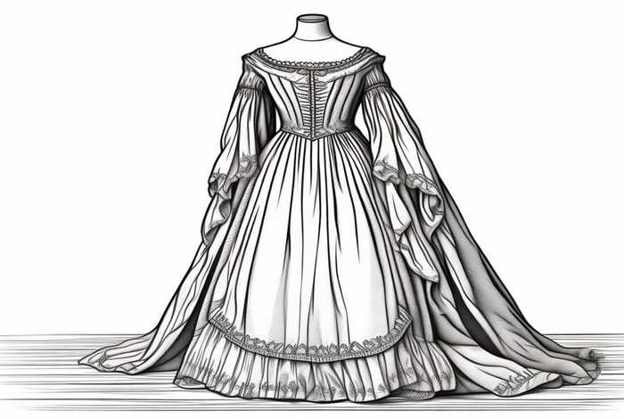 历史服装图片，历史服装图片简笔画