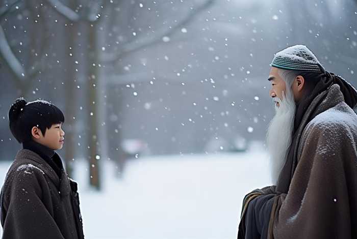 历史故事程门立雪一句话概括（历史故事程门立雪一句话概括20字）