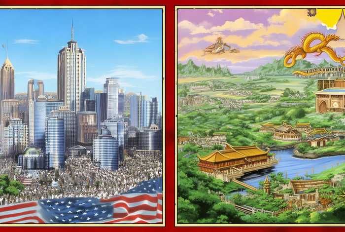 美国跟中国历史故事对比；美国跟中国历史故事对比图