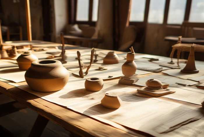 简易历史，简易历史文物手工