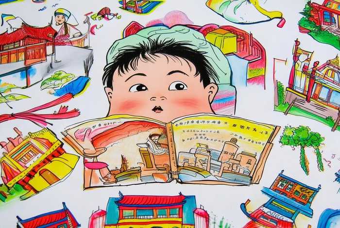 儿童朗读走进中国史 - 走进中国历史故事手抄报