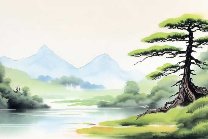 简单的中国画；简单的中国画图片