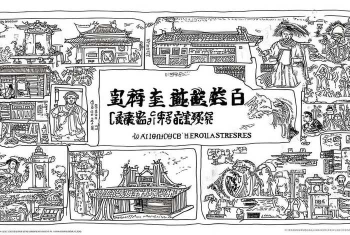 《中国历史故事集》手抄报模板黑白 《中国历史故事集》手抄报模板黑白版