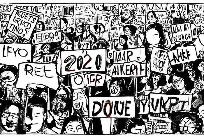 2020抗议故事手抄报、2020抗议故事手抄报简单