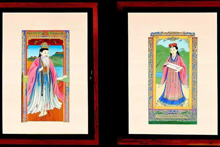 历史人物年画;历史人物年画对开门画 历史人物年画;历史人物年画对开门画