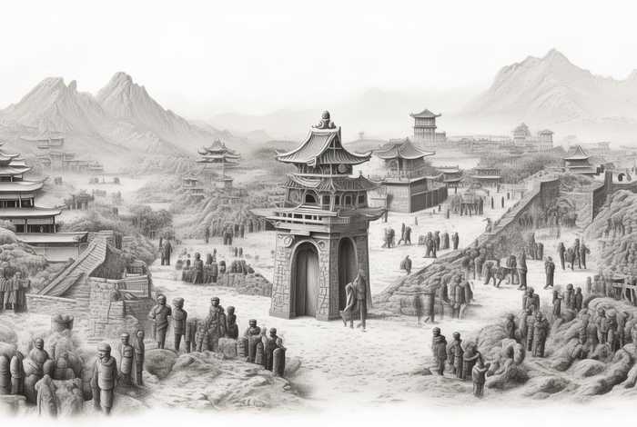 黑白画中国历史，黑白画中国历史图片