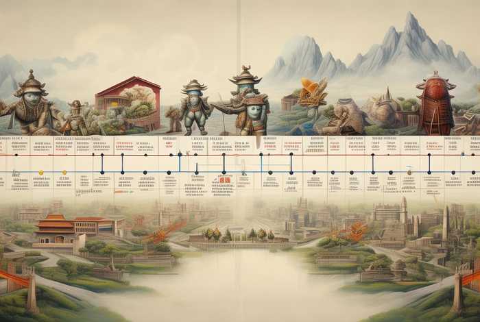 初中中国历史时间轴及重大事件，初中中国历史时间轴及重大事件完整版