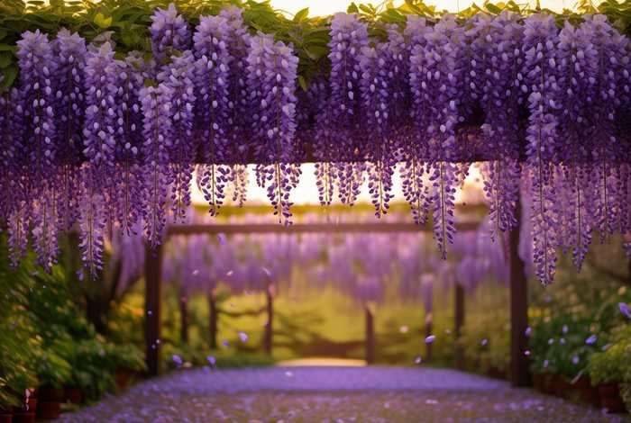 《紫藤花》 紫藤花的花语和寓意