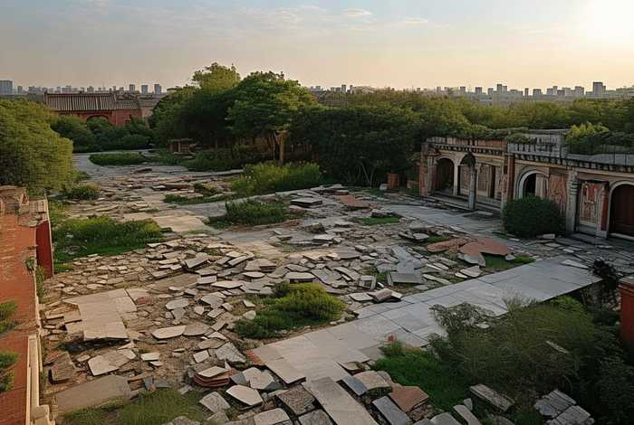 圆明园遗址视频，北京圆明园遗址全景视频