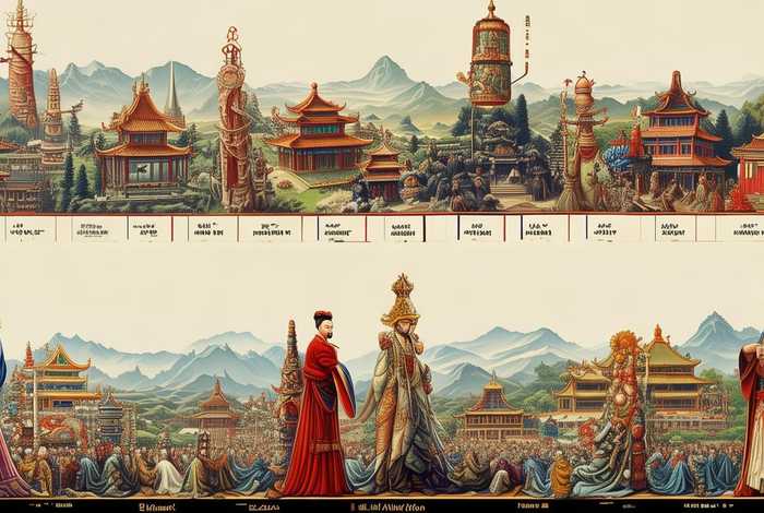 中国历史朝代的更迭；中国历史朝代的更迭图