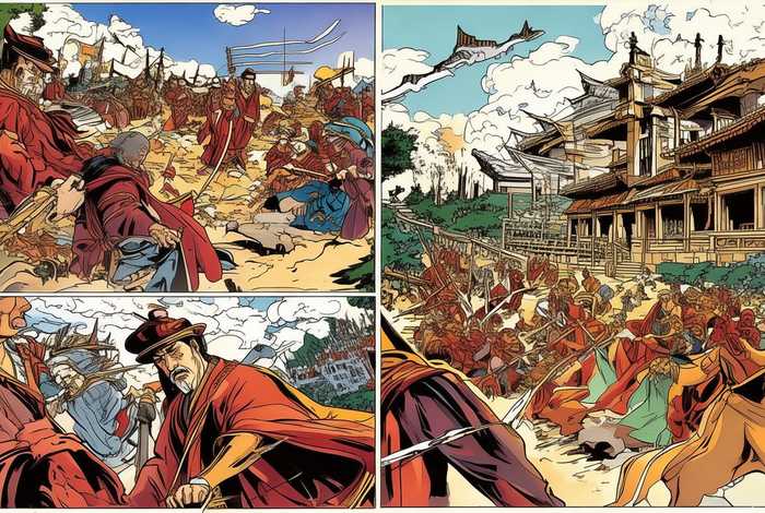 手绘中国历史漫画故事作品 手绘中国历史漫画故事作品图片
