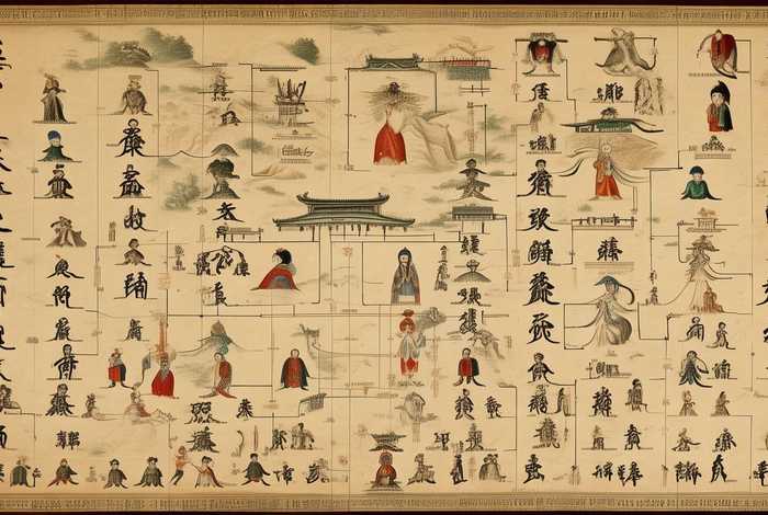 中国古代皇室成员关系图、中国古代皇室成员关系图表