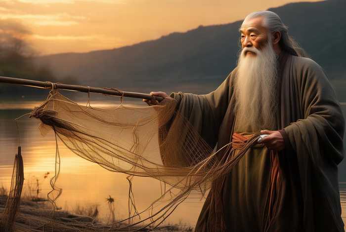 中国古代神话结网捕鱼的故事、中国古代神话结网捕鱼的故事是什么