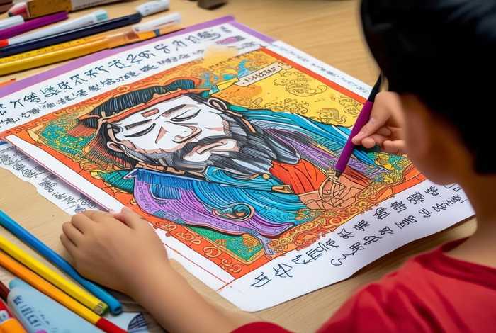 手抄报中国历史人物故事三年级（手抄报中国历史人物故事三年级图片）