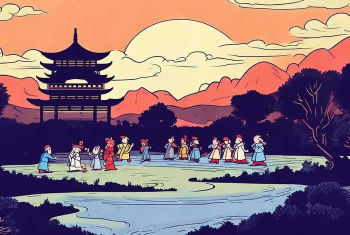 中国故事绘画图片a3纸 - 中国故事简笔画图片