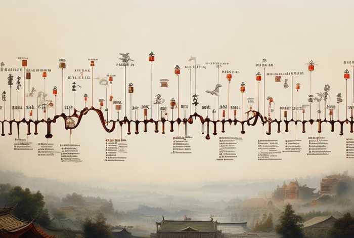 中国历史发展历程时间轴 - 中国历史发展历程时间轴手绘