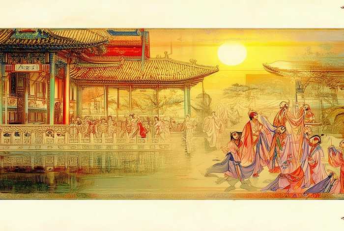 中国历史创意手绘画；中国历史创意手绘画图片