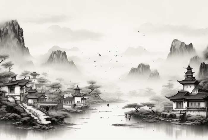 中国黑白画图片(中国黑白画图片素材) 中国黑白画图片(中国黑白画图片素材)