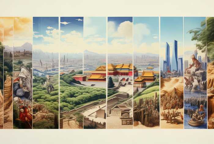 中国历史大纲简介图；中国历史大纲简介图片