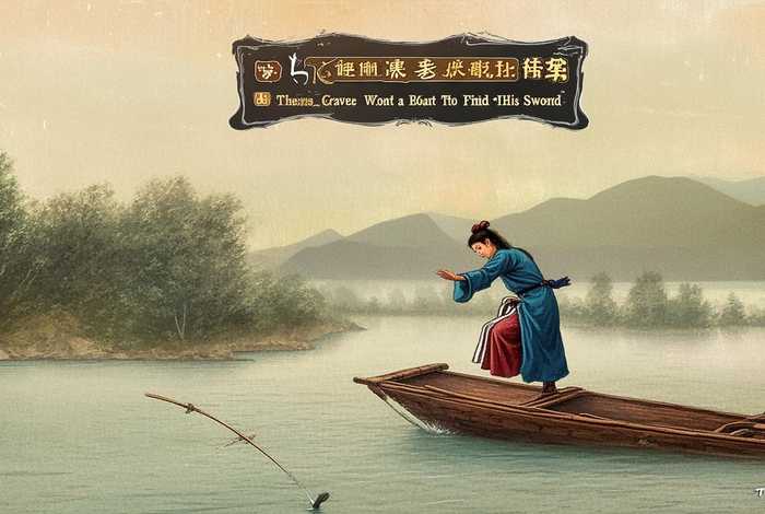 中国古代传统故事英文版刻舟求剑；中国古代故事英文版带翻译