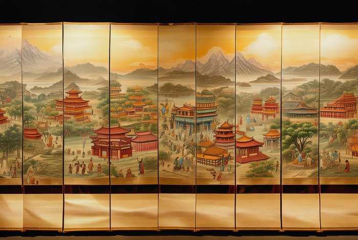 中国历史的画卷视频素材、中国古代历史视频素材