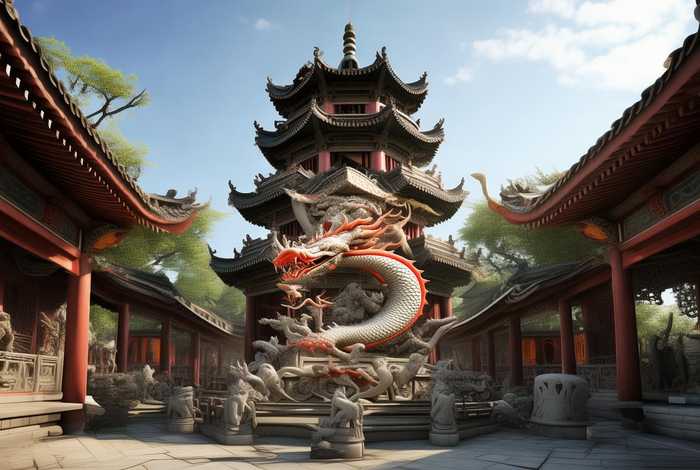 中国建筑里的神话故事（中国建筑里的神话故事有什么）