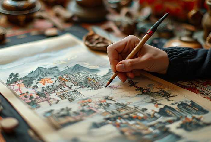 中国传统文化故事绘本绘画集、中国传统文化的绘本怎么画