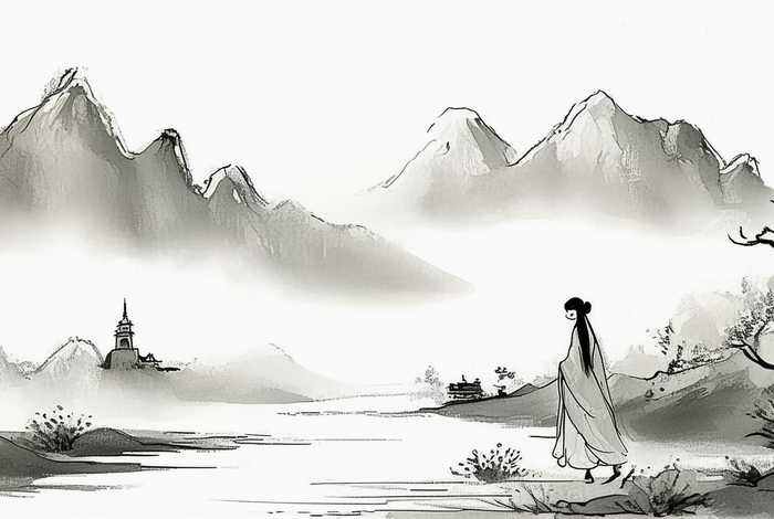 中国故事绘画作品；中国故事绘画作品简笔画
