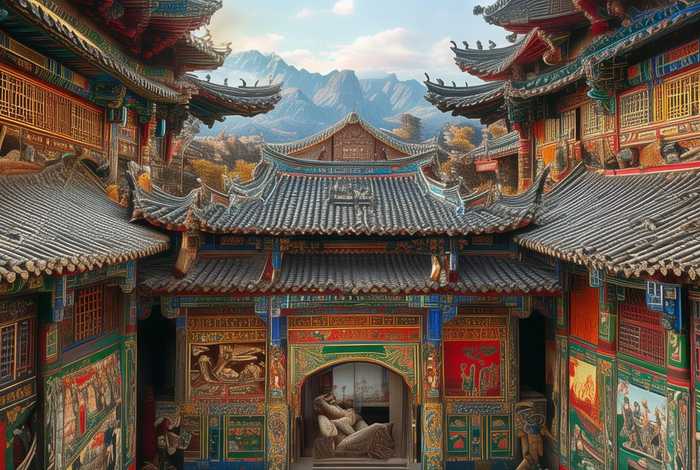 中国历史彩绘，中国历史彩绘图片