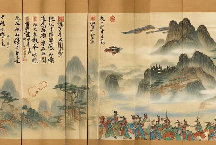 中国古代历史插画，中国古代历史故事插画