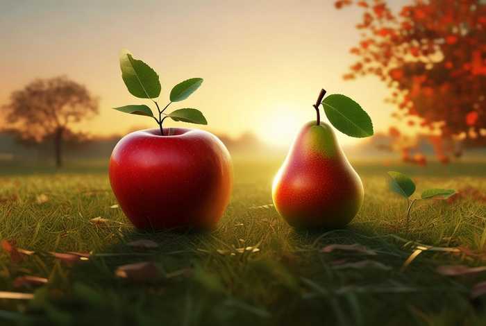 苹果和梨的故事，苹果和梨的爱情故事