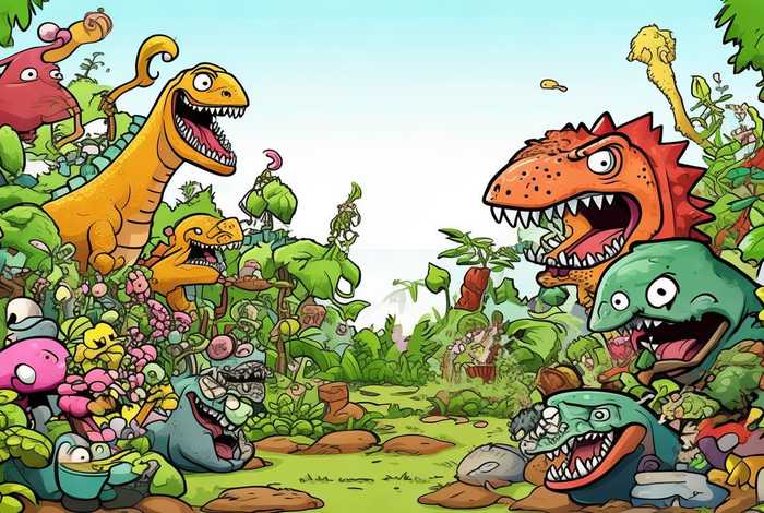 孙家裕植物大战僵尸、孙家裕植物大战僵尸2恐龙漫画故事